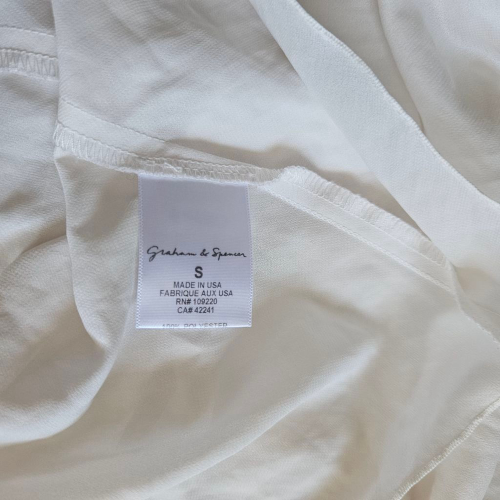 Graham & Spencer Tank Asymmetrical Midi Dress Off White Womens Small - Picture 6 of 6